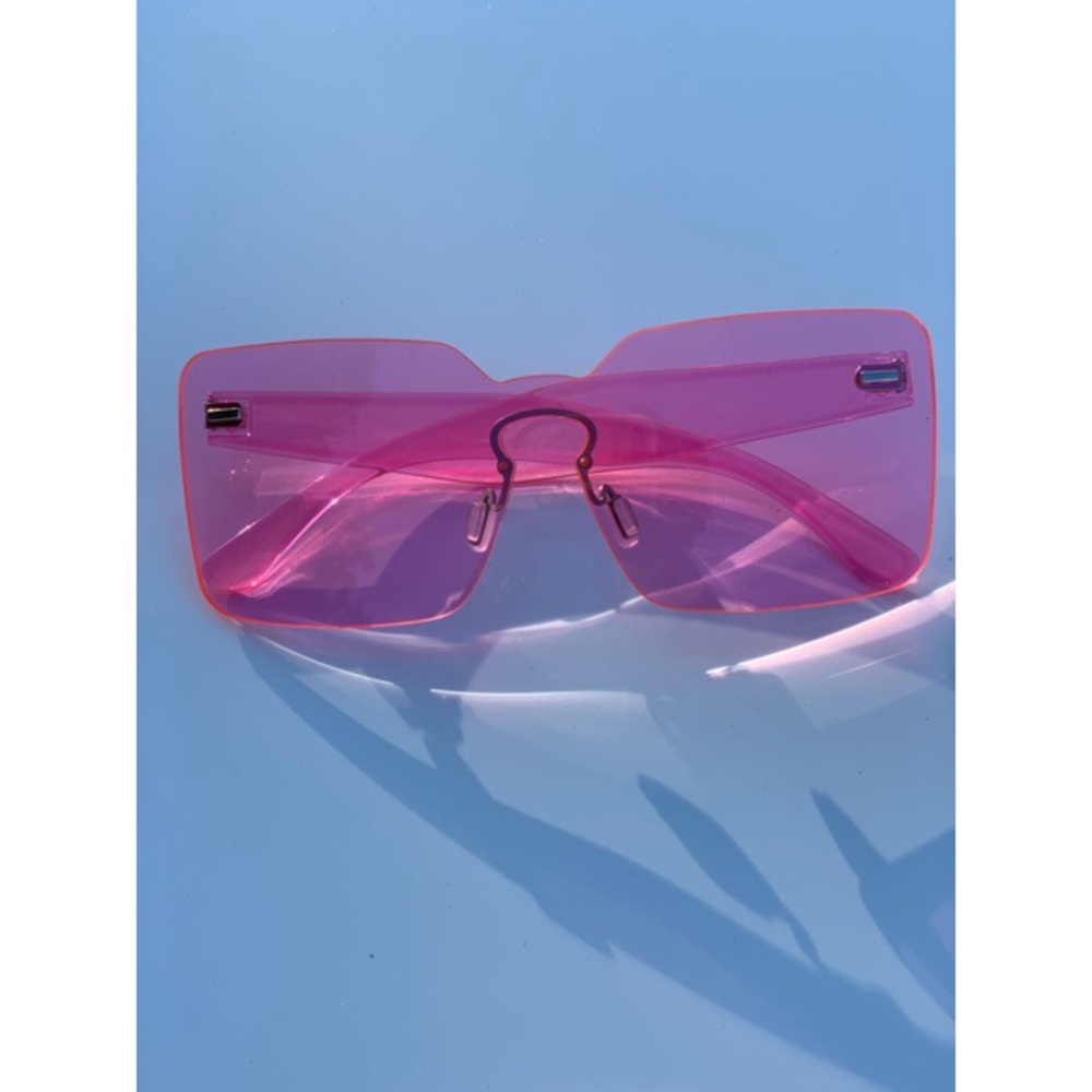 Pink Square Sunglasses